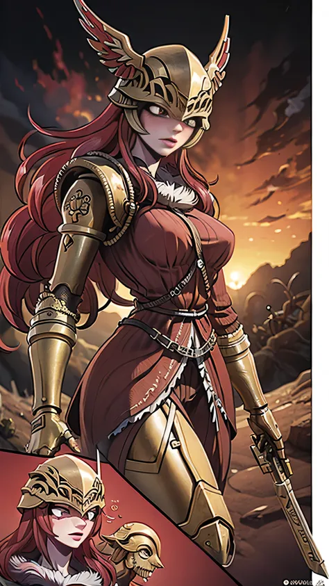 amputee,breasts,helmet,red hair,shiny skin,skindentation