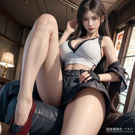 (Realistic: 1.4), 最high quality, Very delicate and beautiful, High resolution,masterpiece, 最high quality, 超High resolution, (Realistic:1.4), Detailed beautiful face, , One girl, Tifa_Lockhart, Final Fantasy VII Remake, Stunning European Women,Cowboy Shot, ...