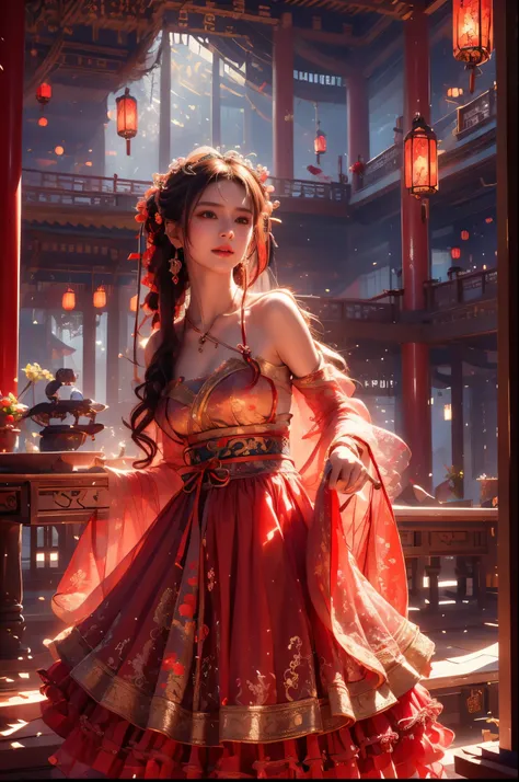 (photorealistic:1.4),Keep your eyes on the camera,Smile, ultra detailed, beautiful and aesthetic, masterpiece, best quality,lifelike rendering,Bokeh posture model, Unreal,(portrait of a cowboy shot:1), flamboyance, 1girl, see-through , upskirt,minghun, ( s...