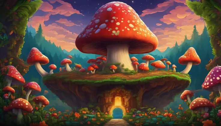 A kaleidoscopic exploration of the psychedelic mushroom kingdom. Pixel art #Pixelarte