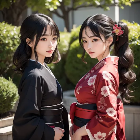 Japanese Girl with a Perfect Face and Great Style:

Two beautiful Japanese girls, both boasting flawless faces and exquisite style, stand before you. Their features are impeccably proportioned, with delicate cheekbones, precise symmetrical noses, and expre...