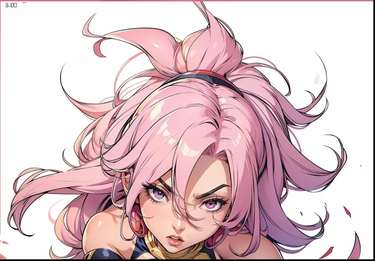 Android 21, personagem Feminina, extremamente realista, muito linda, Fitness, bunda grande, pernas grossas, 8K