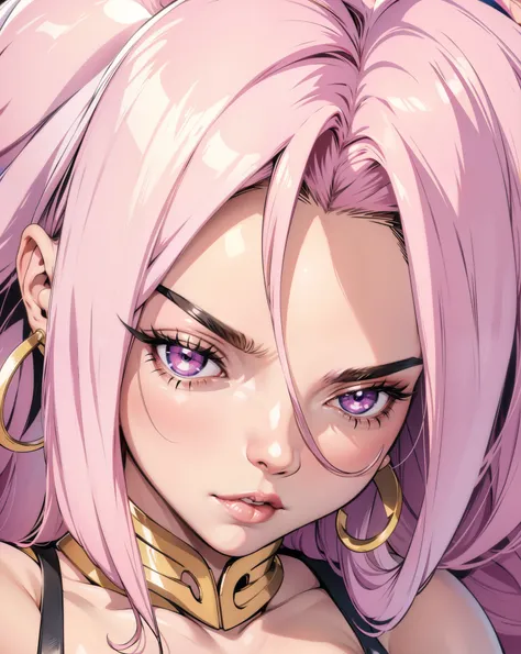 Android 21, personagem Feminina, extremamente realista, muito linda, Fitness, bunda grande, pernas grossas, 8K