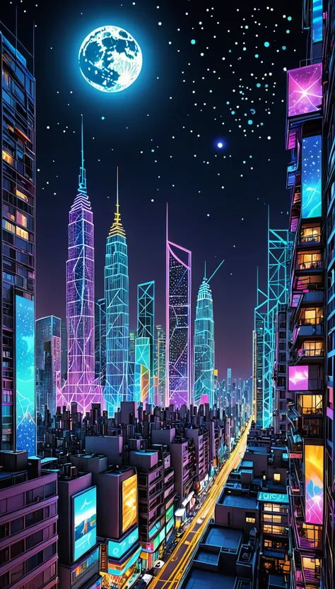 best quality, super fine, 16k, incredibly absurdres, extremely detailed, delicate and dynamic, streets lined with skyscrapers, buildings, people, wiring, piping, the ground, everything is transparent and semi-transparent like an X-ray photograph, anatomy, ...