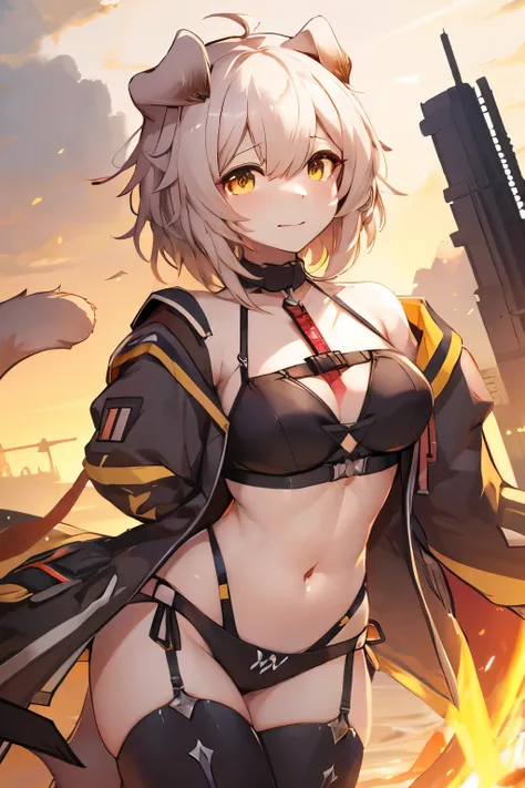 Female, cat, Goldenglow, (Arknights), bikini