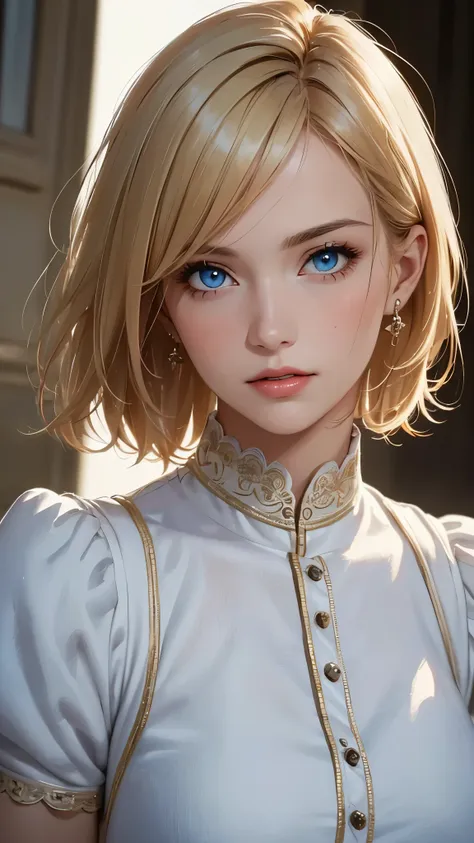 (highest quality,4k,8k,high resolution,masterpiece:1.2),super detailed,realistic:1.37,portrait,blonde,blue eyes,white skin,medie...