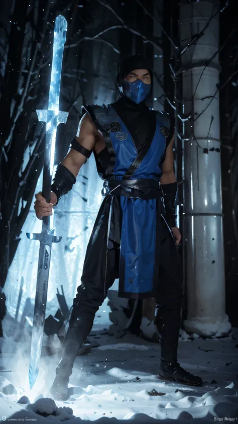 subzero, sword ice, ultra hd, realistic.