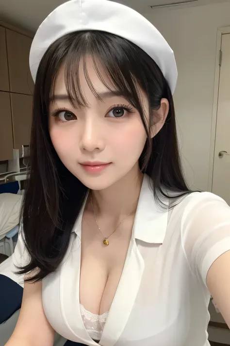 (1 woman)、(Beautiful Japanese、38years old,round face、Refreshing、clear、seems kind、stylish、Pitiful、cute like an angel、cute、black eyes、,actress,Narrow eyes,Adult atmosphere、Slit eyes), Good style , (Beautiful big breasts:1.2),(soft breasts),(very cute),(Black...