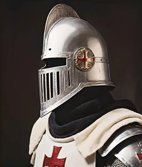 hd, templar knight, full templar armor, detailed helmet, full hd, vhs aesthetic background