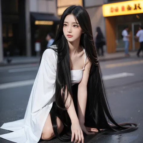 super long hair、best image quality、highest quality、highest resolution、ultra-realistic photos、full body photo、1 girl、very beautif...