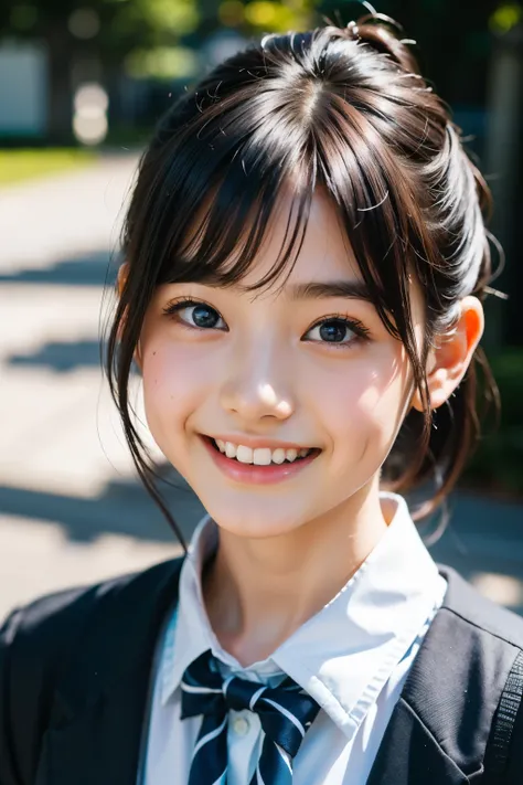 lens: 135mm f1.8, (highest quality),(raw photos), (tabletop:1.1), (beautiful 11 year old japanese girl), cute face, (deeply chis...