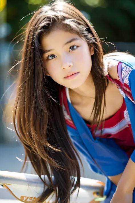 13 years old、Skateboarding、Women、Beautiful eyes、