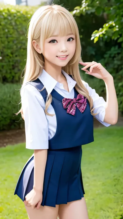 Browsing Caution、8k,highest quality, masterpiece, Very detailed, Ultra-high resolution, Realistic, RAW Photos, , Absolute Resolution, Complete limbs、Complete Anatomy、Perfect beautiful skin、pretty girl1人,pretty girl 、、(smile:1.2)、Lolita Girl、(School Uniform...