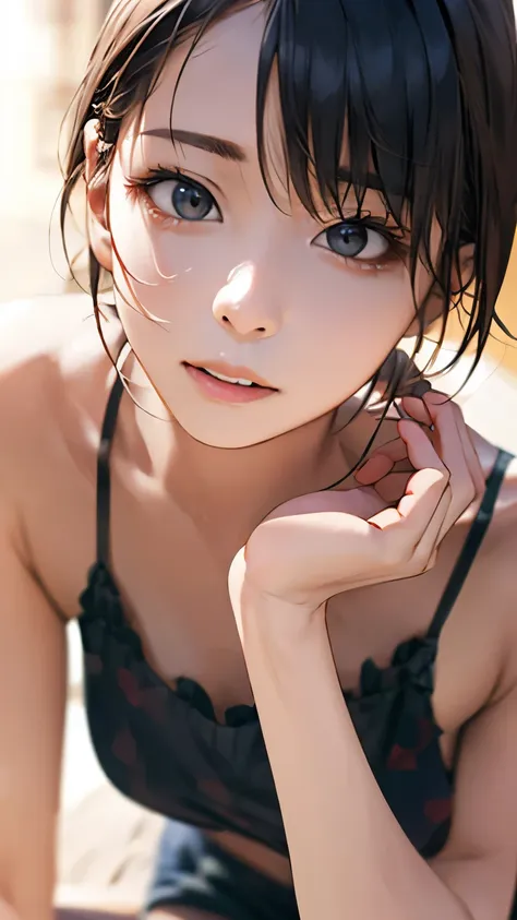 (hig彼st quality、8k、32k、masterpiece)、(realistic)、(realistic:1.2)、(high resolution)、very detailed、very beautiful face and eyes、1 g...