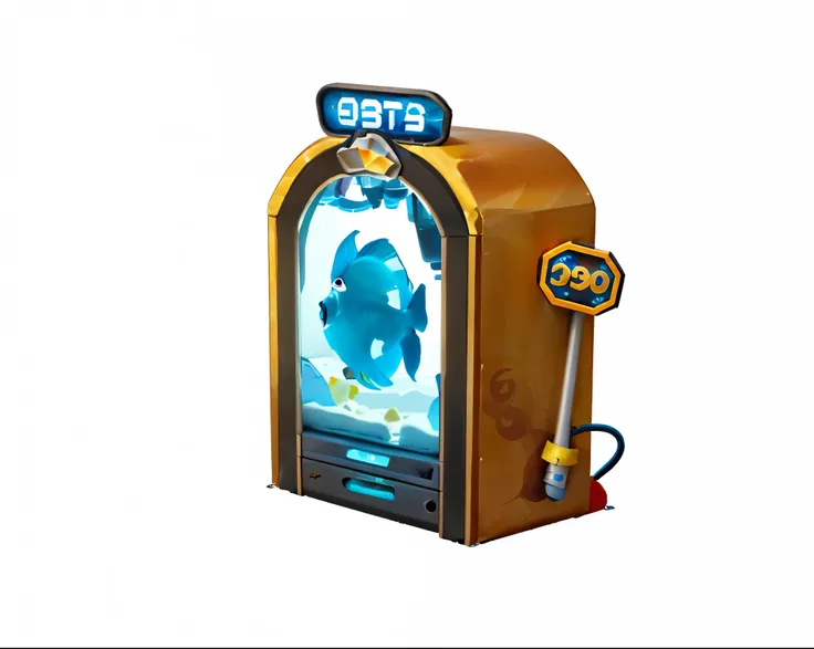 Close up of a slot machine with a logo, video game item, Jukebox, neutron, portal game 9 9 9 9 9 valve, Game image, Album, Object Art, sink ( ( ( Fish Tank ) ) ) ) ), 19xx, club penguin, Front game card, Telegram Stickers, Digital Art h 9 6 0, The name is ...