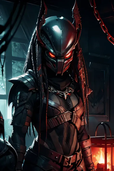 on the night in the jungle , the predator face mask, the predator mask, the predator cosplay, the predator le film, alien vs pre...