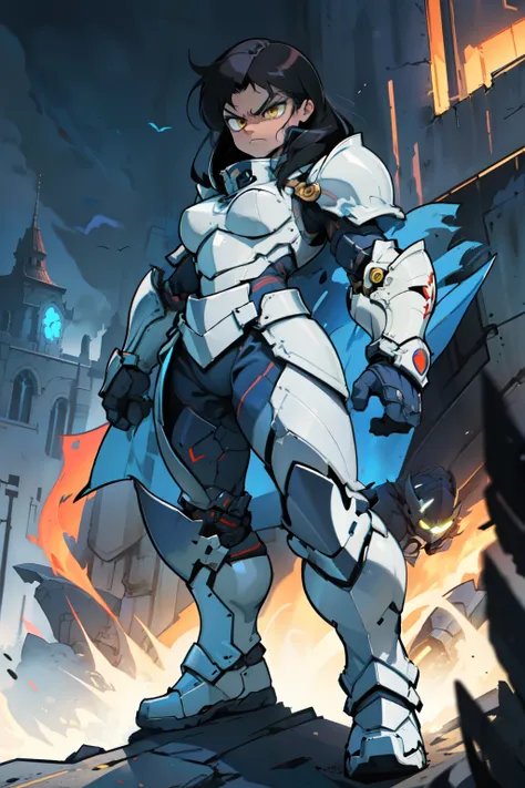 (((muscular))), (thick thighs, small breasts, toned body, 1 girl), black hair, pale skin, yellow eyes, angry, very long hair armor armor armor armor armor armor armor armor armor armor armor armor armor armor armor armor armor armor armor armor armor armor...