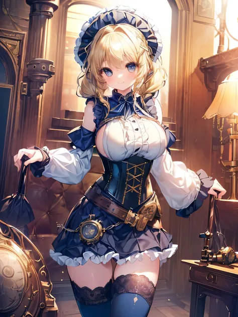 Masterpiece,Best Quality,(Super Detail),Perfect Lighting, Highly detailed CG,Super detailed,(Highly detailed eyes,Very cute face,Highly detailed face:1.3),Beautiful Anime Girl,(Solo Girl),(Super huge boobs:1.4),(Sensual,Glamorous:1.4),(Blonde,Shoulder-leng...