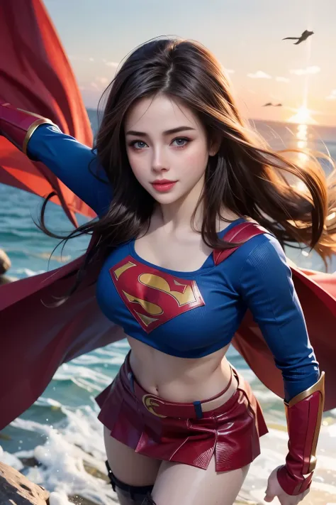((Best quality, 8k, Masterpiece :1.3)), Sharp focus :1.2, A pretty girl 24 years old with perfect figure :1.4, Slender abs :1.3, Raw photography、超A high resolution, full body,Best Quality, Ultra High Definition, (Photorealistic:1.4), Detailed Photo, Smilin...