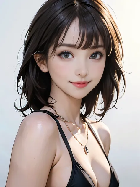 ((((highest quality))))、(((Ultra-precision CG16K wallpaper)))、(((masterpiece)))、(((Super detailed)))、(((Extreme detail)))、((１Mature 29 year old woman:1.6))、((Very beautiful Japanese faces))、((Kitagawa Keiko:1.5))、((Straight medium hair、blunt bangs:1.5))、(S...