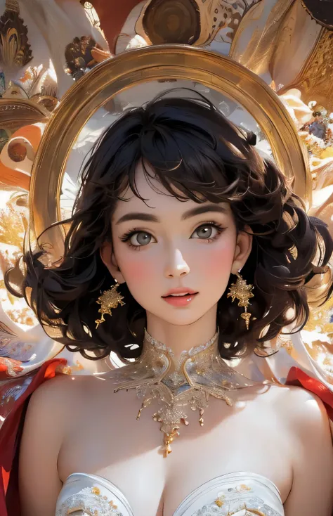 (Masterpiece, Best Quality, Top Quality, Official Art, Beautiful and Aesthetic: 1.2), (One Girl), Accurate Anatomy, Beautiful Face, Detailed and Perfect Face, Big Eyes, Very Detailed, (Fractal Art: 1.3 ), colorful, the best details, refreshing sex appeal, ...