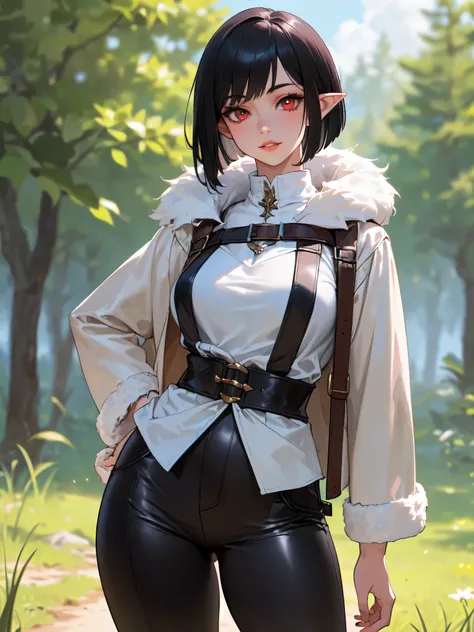 sfw (masterpiece, best quality, 32k) a teenage girl with medium black hair ((stark black hair, dark black hair, bangs, straight ...