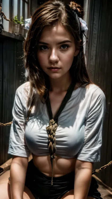YES_SFW:2,a cute   18yo woman  tied up , (closeup_portrait):1.3,face_1.4,masterpiece, masterpiece, professional photography, uhd, 8k, very detailed, photon mapping.STOP:Safe_for_Work:2
