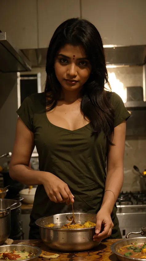 Desi girl Indian slum cooking 