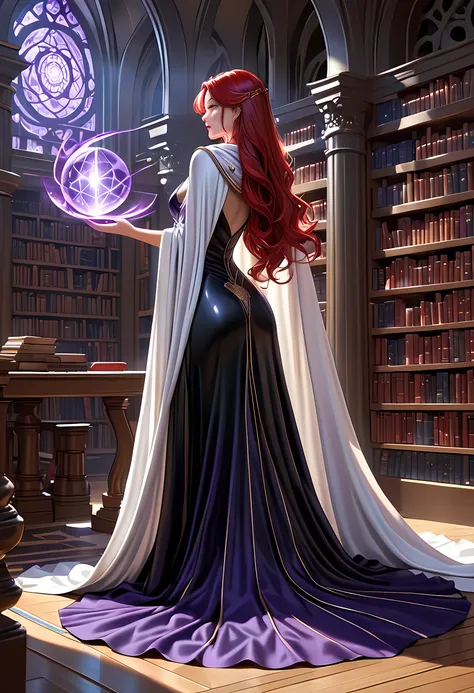 high details, best quality, 16k, [ultra detailed], masterpiece, best quality, (extremely detailed), full body, ultra wide shot, julie bell style (ultra details, Masterpiece, best quality), fantasy art, dnd art,fantasy art, realistic art, a sorceress castin...