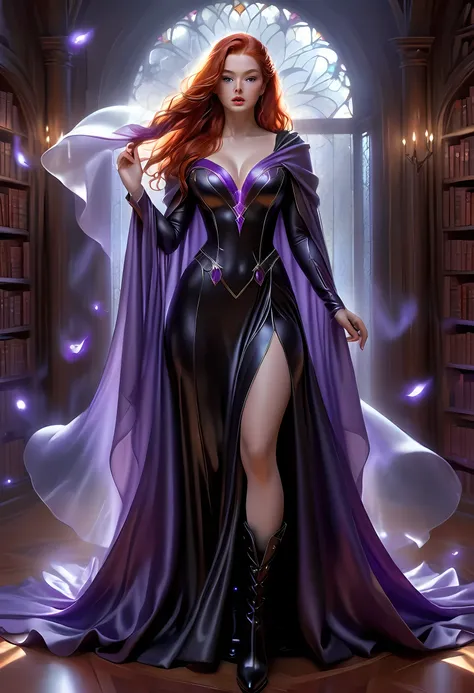 high details, best quality, 16k, [ultra detailed], masterpiece, best quality, (extremely detailed), full body, ultra wide shot, julie bell style (ultra details, Masterpiece, best quality), fantasy art, dnd art,fantasy art, realistic art, a sorceress castin...