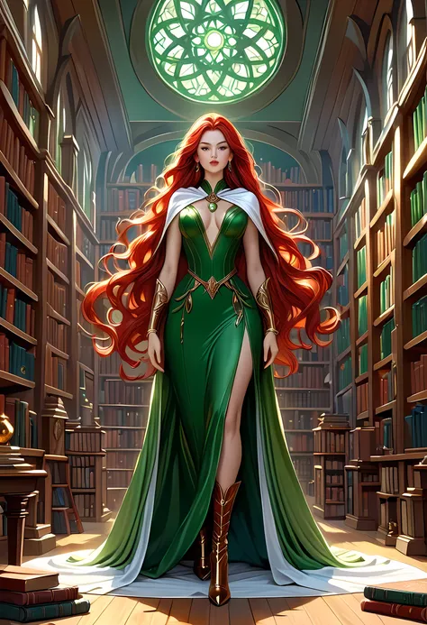 high details, best quality, 16k, [ultra detailed], masterpiece, best quality, (extremely detailed), full body, ultra wide shot, julie bell style (ultra details, Masterpiece, best quality), fantasy art, dnd art,fantasy art, realistic art, a sorceress castin...