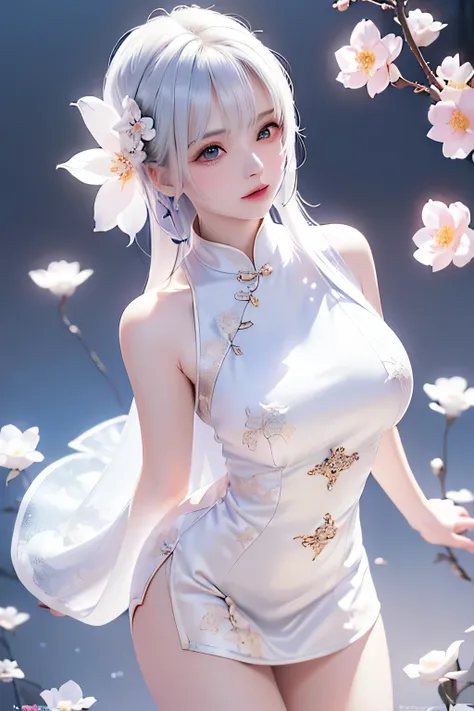 ((Above the knees image))((masterpiece:1.5、8k、Portraiture、Photorealistic and very detailed CG、Very detailed、Particle Effects、Dynamic Effects、Written boundary depth、Cinematic Light、Lens flare、Ray Tracing、Tabletop、Realistic:1.4、超A high resolution:1.2、Realist...