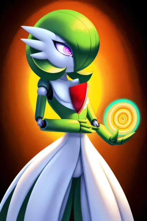 Gardevoir, empty eyes, spiral eyes, enchanted, entranced, hypnotized, robot joints