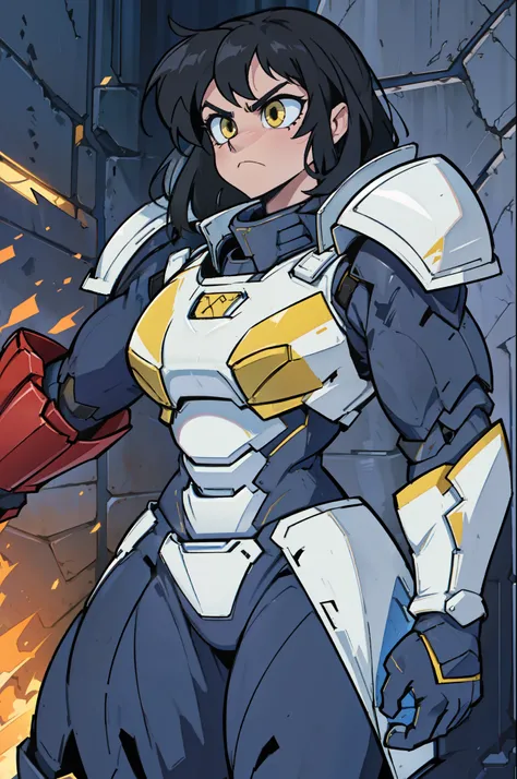 (((muscular))), (thick thighs, small breasts, toned body, 1 girl), black hair, pale skin, yellow eyes, angry, very long hair armor armor armor armor armor armor armor armor armor armor armor armor armor armor armor armor armor armor armor armor armor armor...