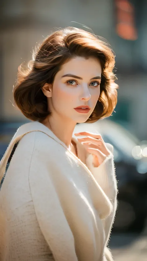 1 girl, Beautiful vintage colors, Instagram (photoRealistic, High resolution: 1.4), Spectators Gazing ((Puffy eyes)), whole body (8k, RAW Photos, highest quality, masterpiece: 1.2), (Realistic, photoRealistic): 1.37), (Sharp focus: 1.2), Professional Light...