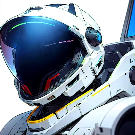 (futuristic:1.1), (full_visor closed_helmet:1.1), (generic space suit), (white background:1.2), (portrait)