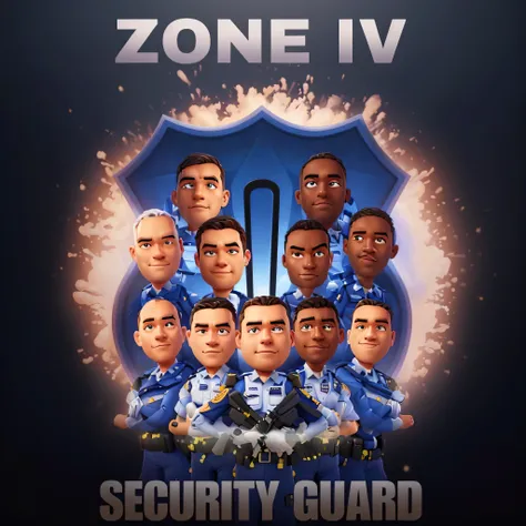 a close up of a poster with a group of people in uniform, securityguard, security, security agent, guard, portrait n - 9, security rhox, guards, fanart, n 4, n4, special forces security, official fanart, zun, -n 4, - n 4, -n4, 💣 💥💣 💥, 💣 💥, 4 dg