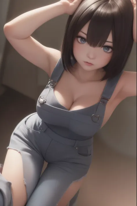 8k,masterpiece, bset quality,big, (1 girl), 2B, blue_eyes, black hair, short hair, professional lighting, (shiny skin: 1.2), shiny big, ((best quality)), sharp focus: 1.2, highly detailed face and skin texture, perfect face, perfect body, blur art, cg, bac...