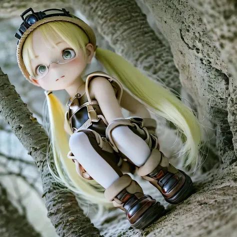 (highest quality,Very detailed,Realistic),Anime Style,Lisa,at last,Made in Abyss,fine grain,Detailed lips,shape,Beautiful background,Natural light,Vibrant colors,Sharp focus,Black rim。whole body、feet