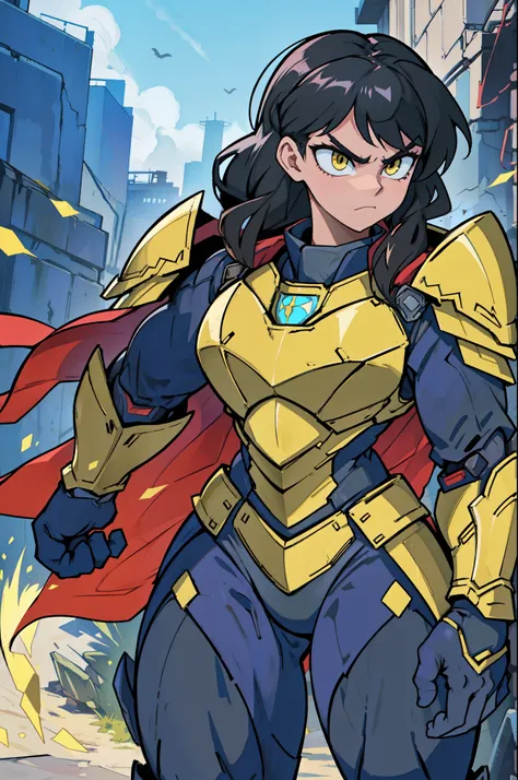 extremely long hair (((muscular))), (thick thighs, small breasts, toned body, 1 girl), black hair, pale skin, yellow eyes, angry, very long hair armor armor armor armor armor armor armor armor armor armor armor armor armor armor armor armor armor armor arm...