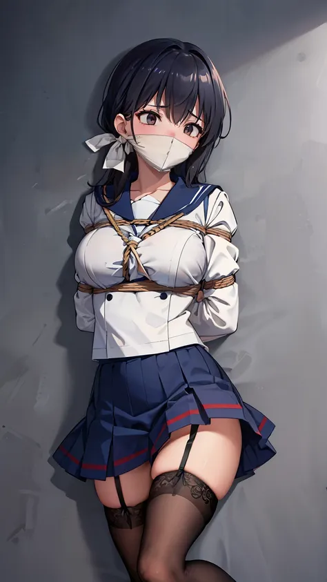 ((sailor uniform)), otn, bound, (highly detailed cg unity 8k), (highest quality)，(very detailed)，(ultra-high resolution), 1 fema...