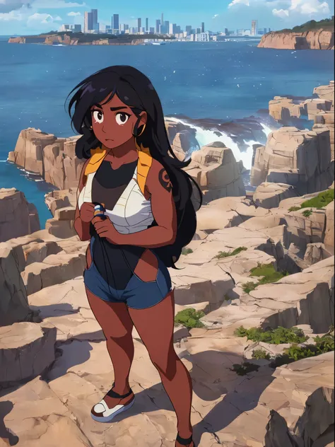 connie maheswaran age 25, ( extremely detailed cg, mahagony-skinned female with dark reddish-brown skin, black eyes, and phoenix...