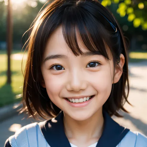 lens: 135mm f1.8, (highest quality),(raw photos), (tabletop:1.1), (beautiful 11 year old japanese girl), cute face, (deeply chis...