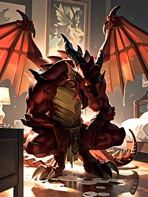 lonely, (muscular), (male human dragon):1.3, bright scales, (Kamiaki):1.3, (Common:1.4) (pray):1.23, (,wearing a short white loincloth), exquisite eyes, lizard tail,a pair of dragon horns, a pair of dragon wings, (exquisite eyes,stripe,sharp claws,cute ani...