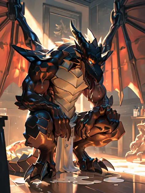 lonely, (muscular), (male human dragon):1.3, bright scales, (Kamiaki):1.3, (Common:1.4) (pray):1.23, (,wearing a short white loincloth), exquisite eyes, lizard tail,a pair of dragon horns, a pair of dragon wings, (exquisite eyes,stripe,sharp claws,cute ani...