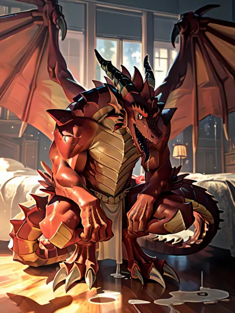 lonely, (muscular), (male human dragon):1.3, bright scales, (Kamiaki):1.3, (Common:1.4) (pray):1.23, (,wearing a short white loincloth), exquisite eyes, lizard tail,a pair of dragon horns, a pair of dragon wings, (exquisite eyes,stripe,sharp claws,cute ani...