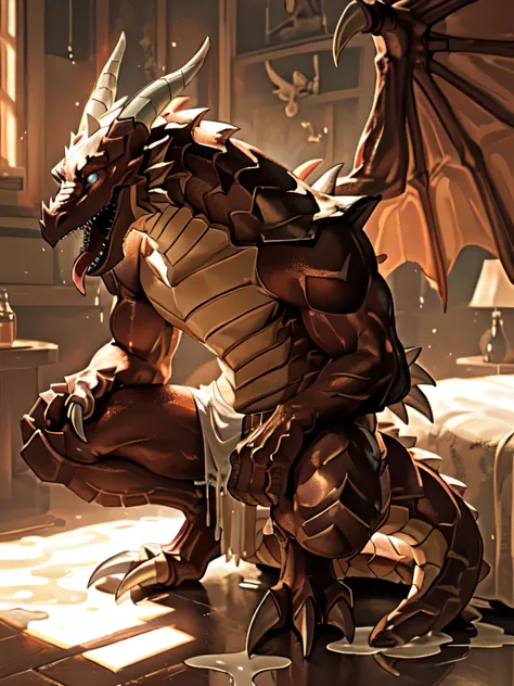 lonely, (muscular), (male human dragon):1.3, bright scales, (Kamiaki):1.3, (Common:1.4) (pray):1.23, (,wearing a short white loincloth), exquisite eyes, lizard tail,a pair of dragon horns, a pair of dragon wings, (exquisite eyes,stripe,sharp claws,cute ani...