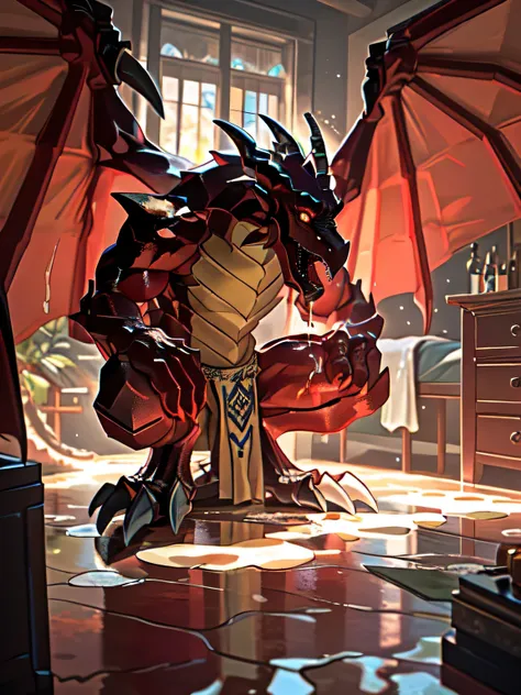 lonely, (muscular), (male human dragon):1.3, bright scales, (Kamiaki):1.3, (Common:1.4) (pray):1.23, (,wearing a short white loincloth), exquisite eyes, lizard tail,a pair of dragon horns, a pair of dragon wings, (exquisite eyes,stripe,sharp claws,cute ani...