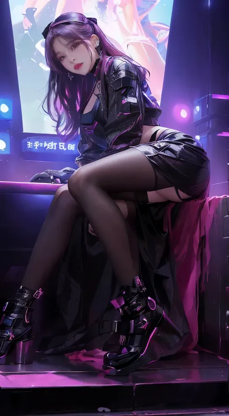 Araffe lady in black clothing posing for photo, chlorine, Ava Max, blackpink 的 roseanne park, Black Pink Jenny, Jisoo from Blackpink, Seductive cyberpunk dark fantasy, Very Sexy Clothes, Keda, Sexy style, The smallest belly ever, inspired author：Yang Jie, ...