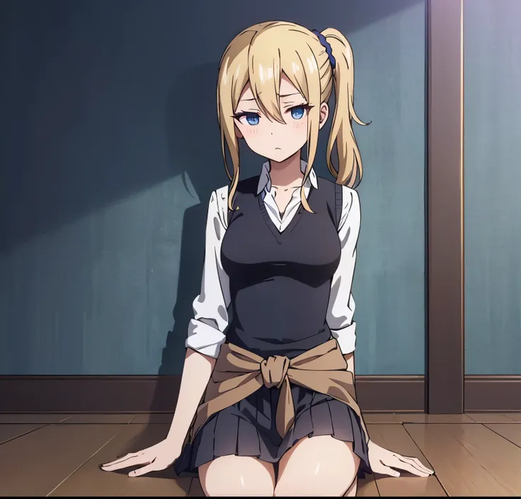 1girl, alone, ai hayasaka,masterpiece, best quality, kaguya-sama wa kokurasetai ~tensai-tachi no renai zunousen~, all fours, bla...